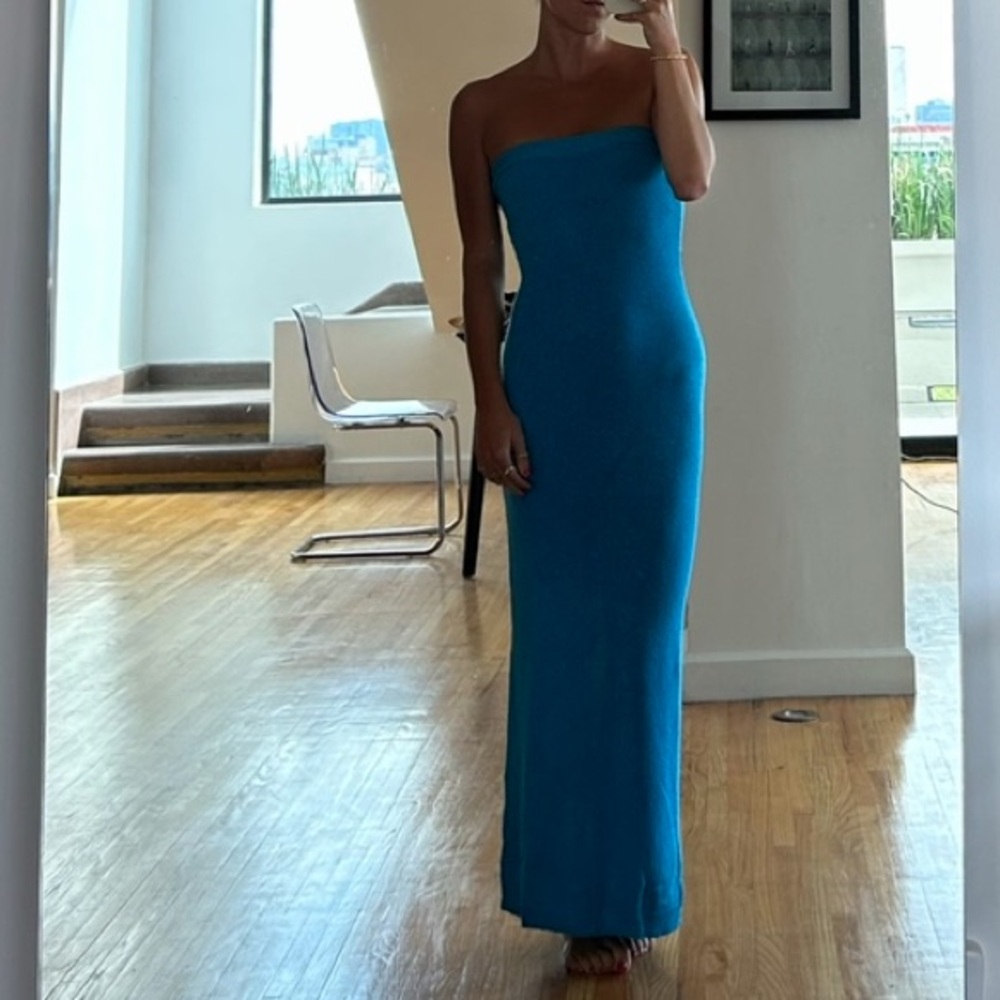 Blue maxi dress